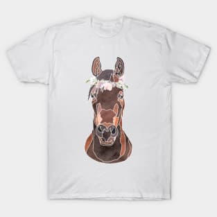 Flower Crown Horse T-Shirt